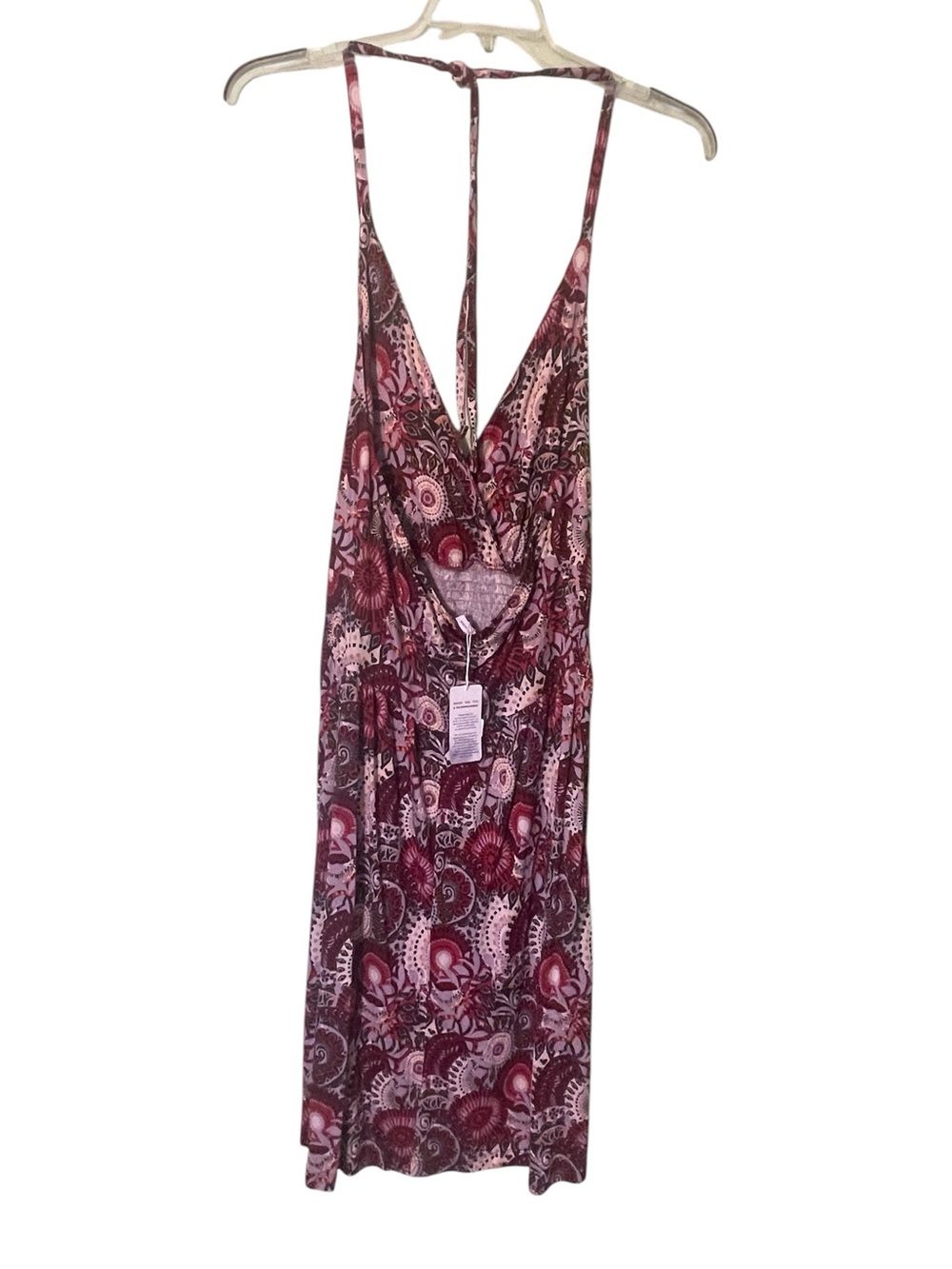NWT- Lascana printed halter dress featuring crossover v-neckline. Size 12 - Picture 8 of 14